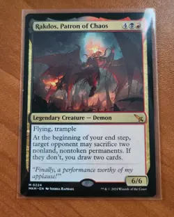 Magic MTG Rakdos, Patron of Chaos MKM 0224 Regular Mythic - NM condition - Image 1