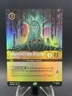 Disney Lorcana Winterspell Grandmother Willow Ancient Advisor Epic 206/204 Foil - Image 1
