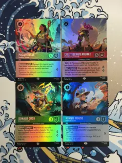 Disney Lorcana Wilds Unknown 4x Epic Card Bundle Pack Fresh - Image 1
