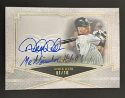 2025 Topps Definitive Derek Jeter Definitive Moments On-Card Auto #/10 #DMA-DJ - Image 1