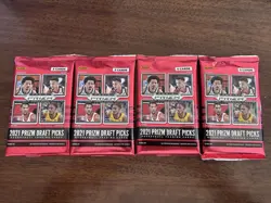 4 Blaster Pack Lot NBA Panini 2022 Basketball Draft Pick Card Cade Cunningham RC - Image 1