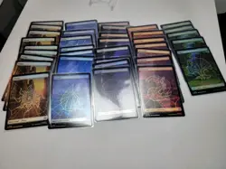 36x Foil Plains Island F M S (full Art) M/NM Magic MTG Marvel's Spider-man - Image 2