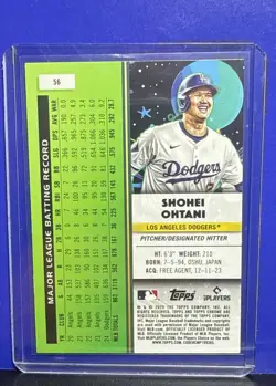 Topps Cosmic Chrome 2025 Shohei Ohtani #56 Los Angeles Dodgers Baseball Card - Image 2