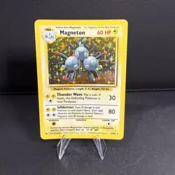 Magneton 9/102 Base Set Holo Unlimited LP-MP WOTC 1999 Pokemon TCG - Image 1