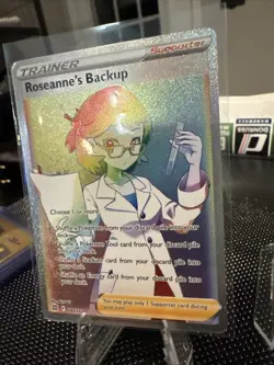Pokemon Cards Roseanne’s Backup 180/172 Full Art Rainbow Brilliant Stars - (NM) - Image 2