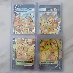 Pokemon TCG Pikachu V-UNION 4 Card Lot Holo English SWSH139-142 - Image 1