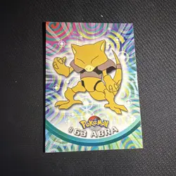 Abra Pokemon Card Topps #63 TV Animation Edition Series Black Logo - Image 1