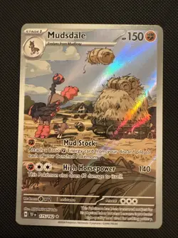 Mudsdale Illustration Rare Temporal Forces Pokemon Card 175/162 Near Mint - Image 1
