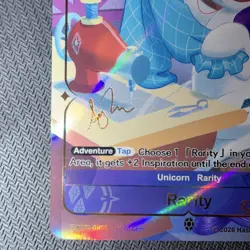 Hasbro My Little Pony Card Game Rarity Unicorn Foil 1st Ed BP01-GR06 - Image 2