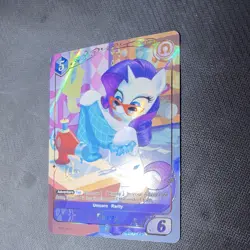 Hasbro My Little Pony Card Game Rarity Unicorn Foil 1st Ed BP01-GR06 - Image 3