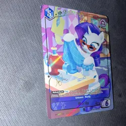 Hasbro My Little Pony Card Game Rarity Unicorn Foil 1st Ed BP01-GR06 - Image 4