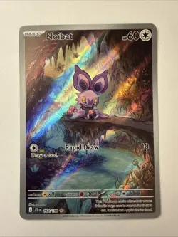 Noibat 169/159 Illustration Rare 2025 Pokemon Journey Together Full Art Card NM+ - Image 1