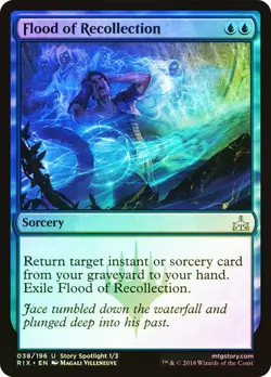 Flood of Recollection - Rivals of Ixalan FOIL MAGIC CARD MTG NM-MINT - Image 1