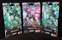 Lot of 3! - GUNDAM Card Game - PHANTOM ARIA GD04 - Booster Packs - New! Sealed! - Image 1