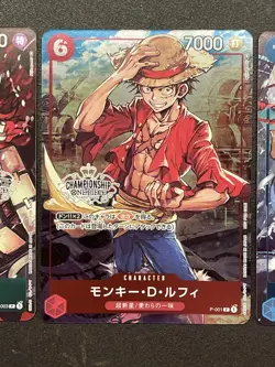 One Piece Card Game – Championship Promo Set (3 Cards) – Luffy, Kid & Law – NM - Image 2
