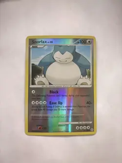 Pokemon TCG Snorlax Diamond & Pearl Reverse Holo Rare Card 37/130 LP-MP - Image 1