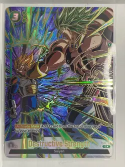 Dragon Ball Destructive Strength FS03-16 Fusion World Card 1st Anniversary Holo - Image 1