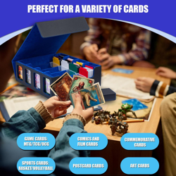 3200+ MTG Commander Deck Box with Window Dice Tray, Organizer with 4 Card Sleeve 744110217698 - Image 3