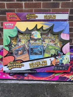 Pokemon TCG Ascended Heroes First Partners Deluxe Pin Collection Factory Sealed - Image 1