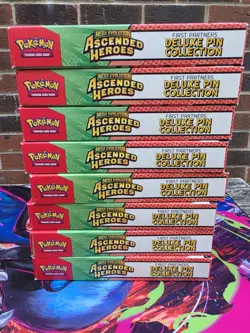 Pokemon TCG Ascended Heroes First Partners Deluxe Pin Collection Factory Sealed - Image 3