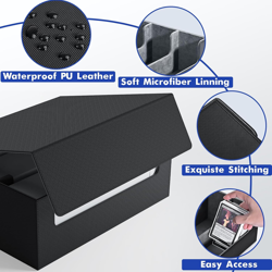 Card Storage Box for MTG PTCG, Commander Deck Box Holds 1800+ Cards, Card Storag 705353887369 - Image 4