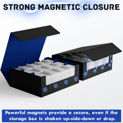 Card Storage Box for MTG PTCG, Commander Deck Box Holds 1800+ Cards, Card Storag 705353887369 - Image 5