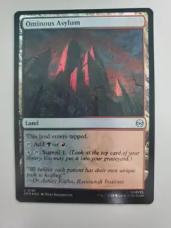 MTG Ominous Asylum Marvel's Spider-Man Foil Land - Image 1