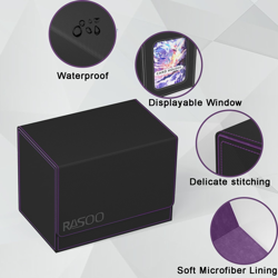MTG Deck Box with Commander Display Trading Card Storage Box Fits 160+ Single Sl - Image 3