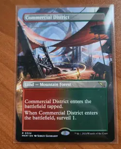 Magic MTG Commercial District MKM 0324 Borderless Regular Rare - Image 1
