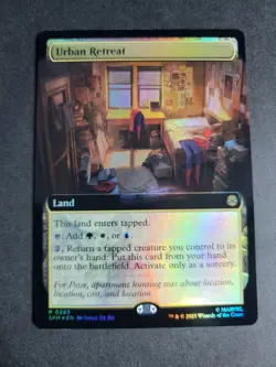 Urban Retreat (Extended Art Foil) Rare MTG Spider-Man - Image 1