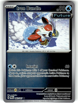 Pokemon Twilight Masquerade 062/167 Iron Bundle Reverse Holo - Image 1
