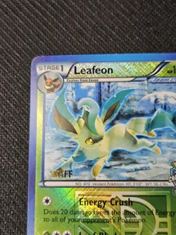 Leafeon STAFF State Championship Promo 2013 Crosshatch Pokemon TCG LP - Image 2