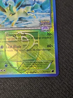 Leafeon STAFF State Championship Promo 2013 Crosshatch Pokemon TCG LP - Image 4
