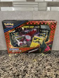 Pokemon Sword & Shield Crown Zenith Regidrago V Collection Sealed - Image 1