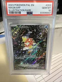 2023 POKEMON PAL EN-PALDEA EVOLVED #203 MAGIKARP ILLUSTRATION RARE PSA 10 - Image 1