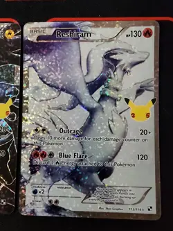 Pokemon Celebrations Zekrom #114+ Reshiram #113 Full Arts - Image 3