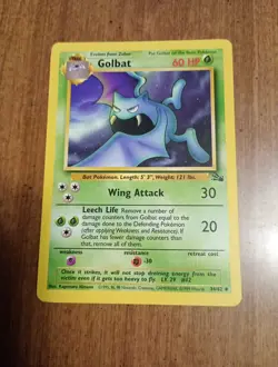 1999 Pokemon Fossil - GOLBAT - 34/62 - 1st Edition Uncommon - LP/Excellent. - Image 1