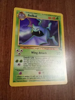 1999 Pokemon Fossil - GOLBAT - 34/62 - 1st Edition Uncommon - LP/Excellent. - Image 3