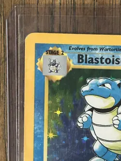 Pokemon 1999 Base Set Unlimited Blastoise Holo 2/102 No Stage Error Creased - Image 3