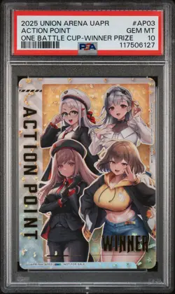 2025 Union Arena UAPR Nikke AP Action Point One Battle Cup WINNER AP03 PSA 10 - Image 1