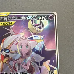 Pokemon Solgaleo & Lunala GX Ultra Rare Full Art Holo 216/236 Cosmic Eclipse TCG - Image 4