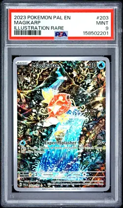 Magikarp IR PSA 9 203/193 Illustration Rare Paldea Evolved Pokemon Card Game - Image 1