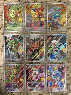 Pokemon TCG First Partner Illustration Collection Series 2 Full Set (9 Cards) - Image 1