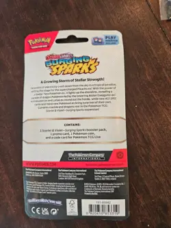 Pokemon Scarlet And Violet/ Surging Sparks Booster Pack With Coin - Wooper - Image 2