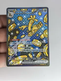 Pokemon Gholdengo EX TCG Prismatic Evolutions Card 164/131 NM Condition - Image 1