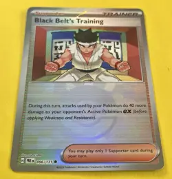 Black Belt's Training 2025 Pokemon Prismatic Evolutions POKE BALL HOLO 096/131 - Image 2