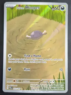 Pokemon Card - Paldean Wooper - Illustration Rare - Paldea Evolved 221/193 - NM - Image 1