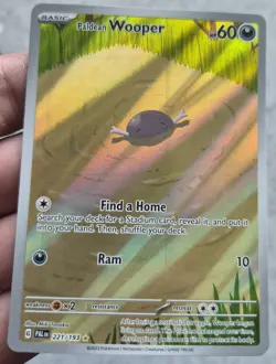Pokemon Card - Paldean Wooper - Illustration Rare - Paldea Evolved 221/193 - NM - Image 3