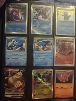Pokemon TCG Mixed Cards Holo Foil Full Art w/ Charizard Binder English - Image 4