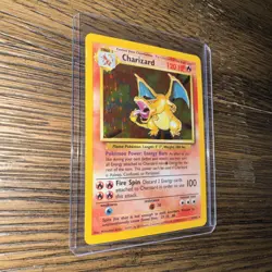 Pokemon TCG Base Set Charizard 004/102 Holo Rare 1999 Unlimited Vintage Card - Image 1